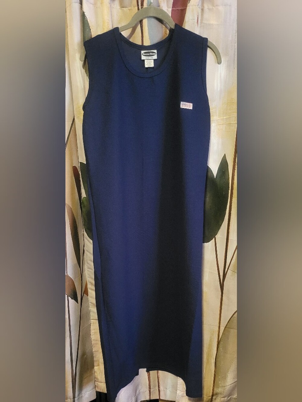 Classic Sleeveless Maxi Dress - Navy